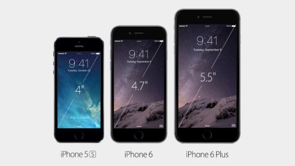 màn hình của iPhone 6 và iPhone 6 Plus