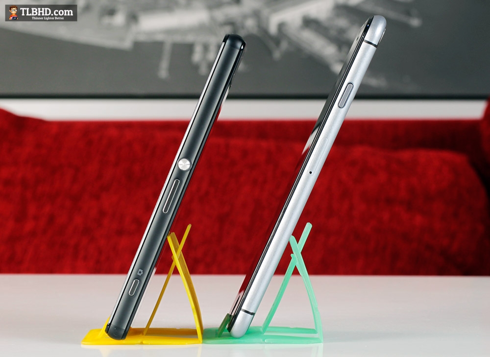 Độ dày của iPhone 6 và Xperia Z3