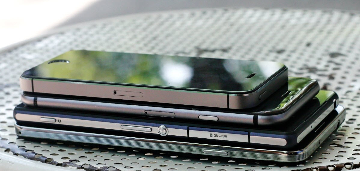 iPhone 6 so độ mỏng với các Smartphone khác