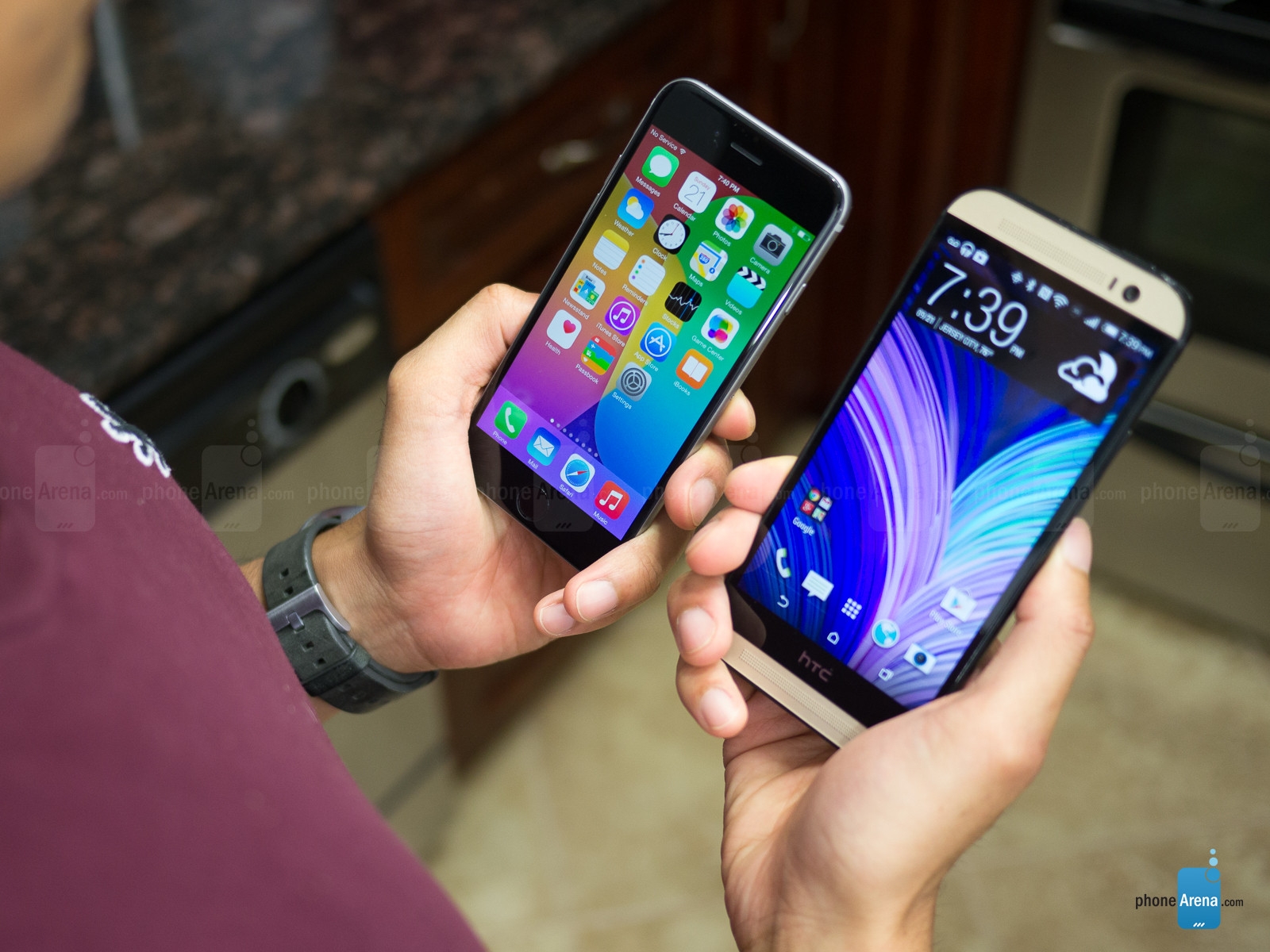 iPhone 6 và HTC One M8