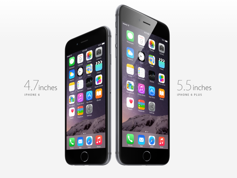 Kích thước màn hình iPhone 6 Plus và  iPhone 6