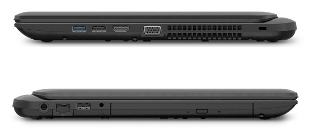 Các cổng kết nối trên Toshiba Satellite C55D-B5244