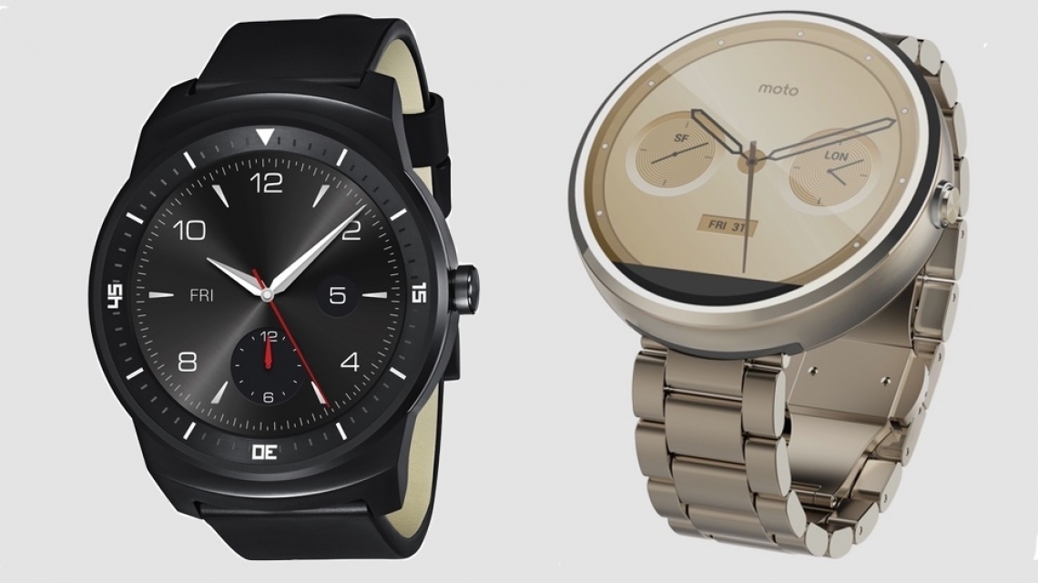 Motorola Moto 360 và LG G Watch R