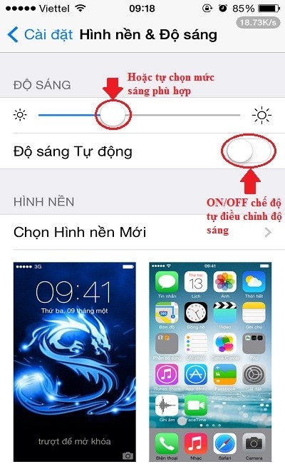 Giảm hao pin cho iPhone