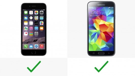 iPhone 6 và Galaxy S5
