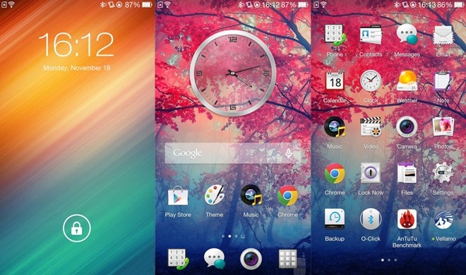 Giao diện Oppo Find 5 mini