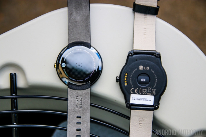 Motorola Moto 360 và LG G Watch R