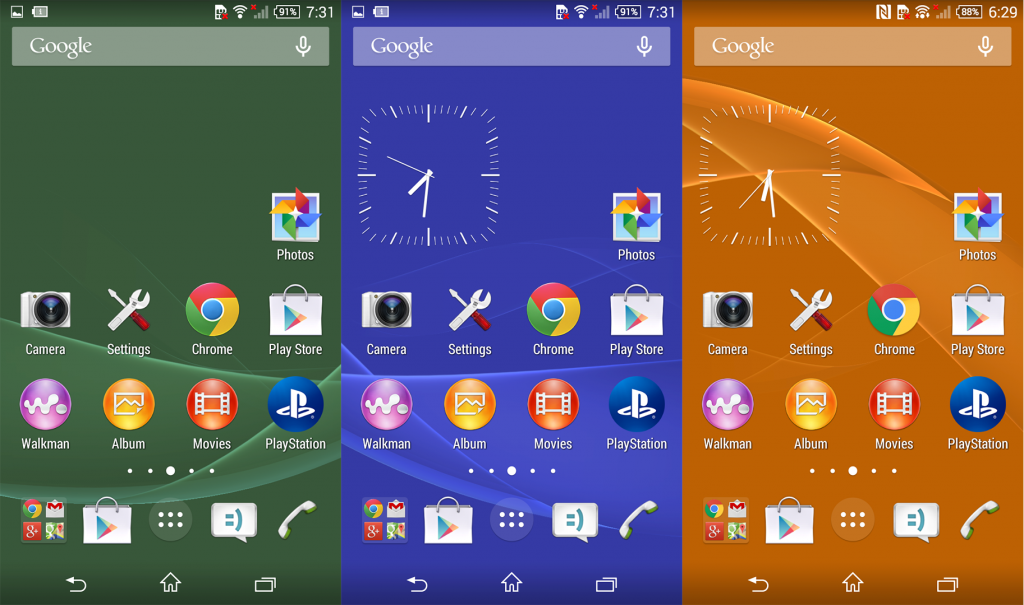 hệ điều hành trên Sony Xperia Z3 Compact và HTC One M8