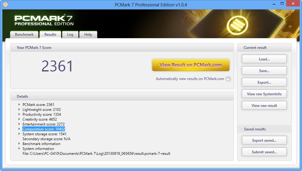 Cấu hình Lenovo G410