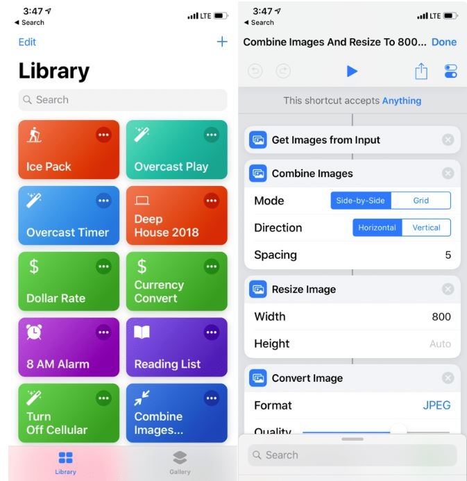 Shortcuts