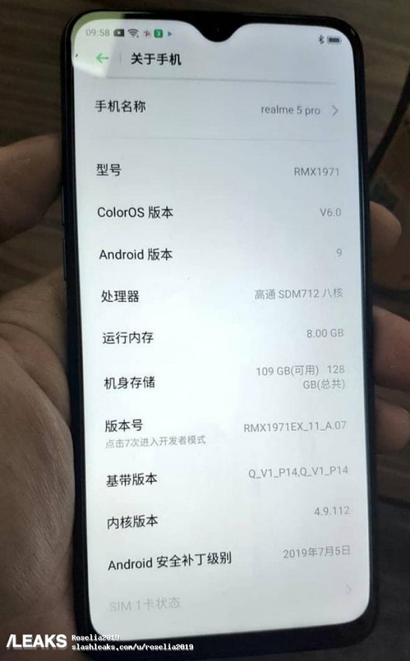 Realme 5 Pro lộ ảnh thực tế