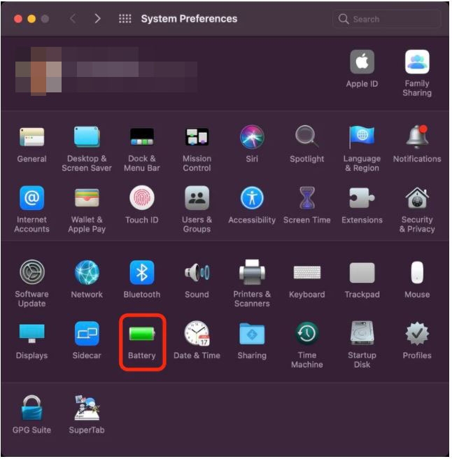 kiểm tra pin MacBook 9