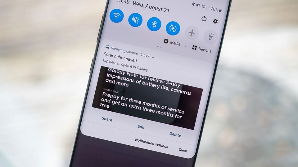 Chụp ảnh màn hình Note 10