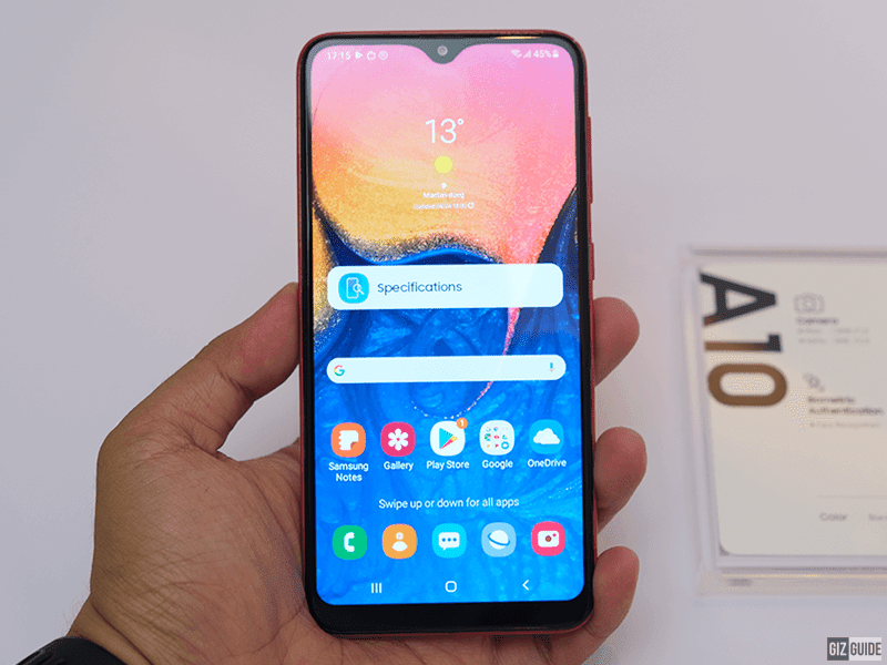 màn hình Galaxy A10s