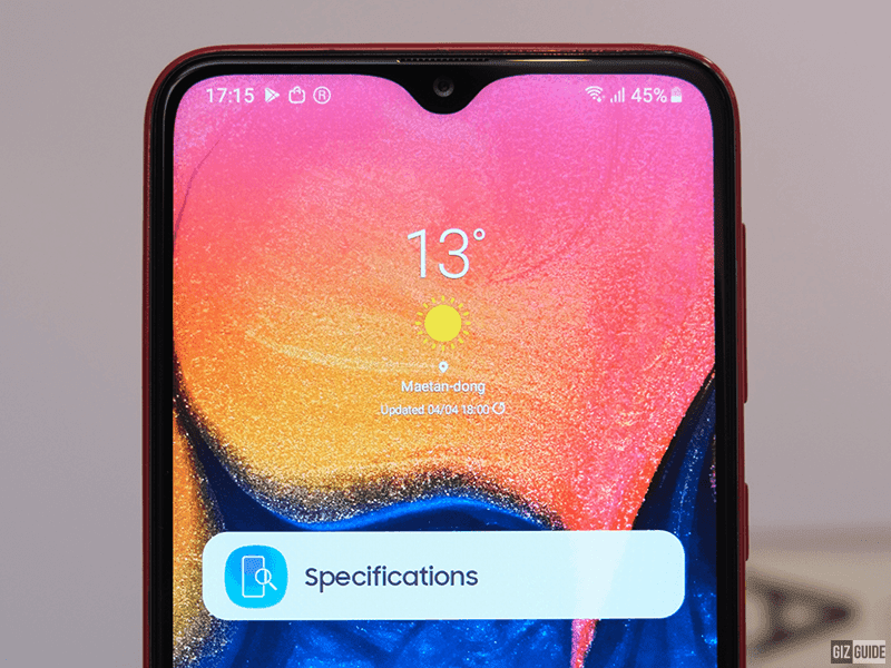 pin trên Galaxy A10s