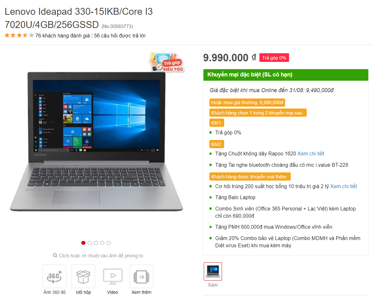 laptop có SSD dưới 10 triệu 06 laptop có SSD dưới 10 triệu 06