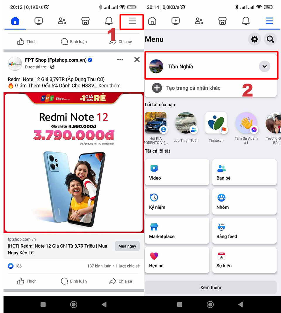 Hướng dẫn cách cách xem lại video đã xem trên Facebook bằng điện thoại (ảnh 1)