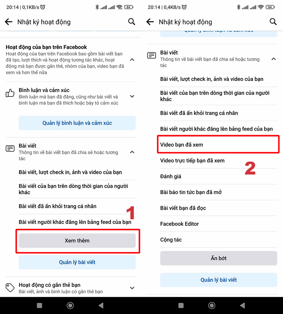 Hướng dẫn cách cách xem lại video đã xem trên Facebook bằng điện thoại (ảnh 4)