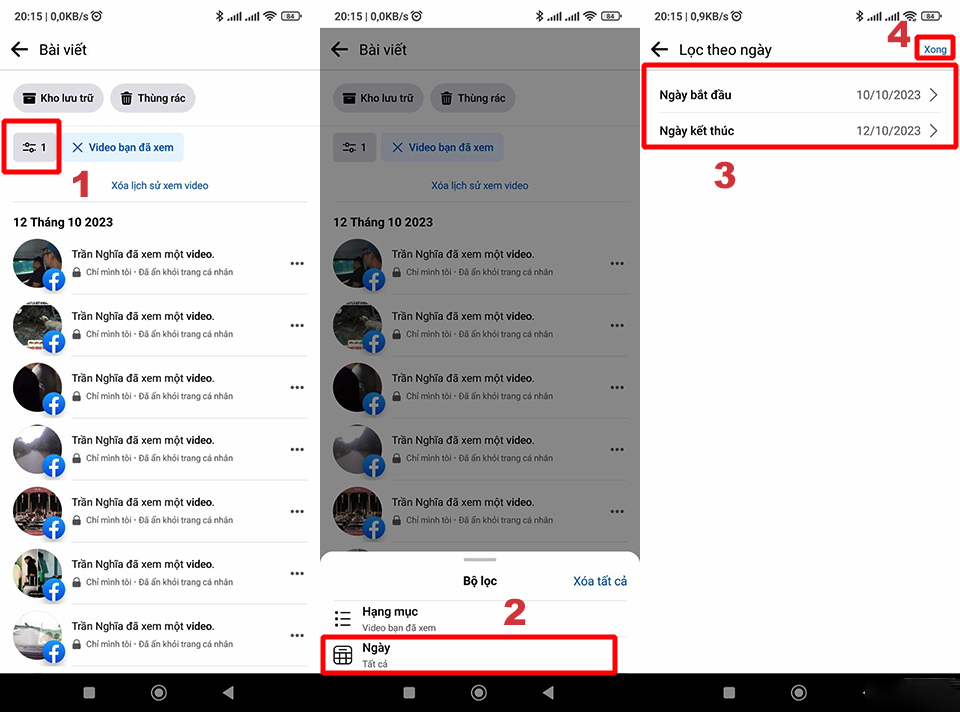 Hướng dẫn cách cách xem lại video đã xem trên Facebook bằng điện thoại (ảnh 5)