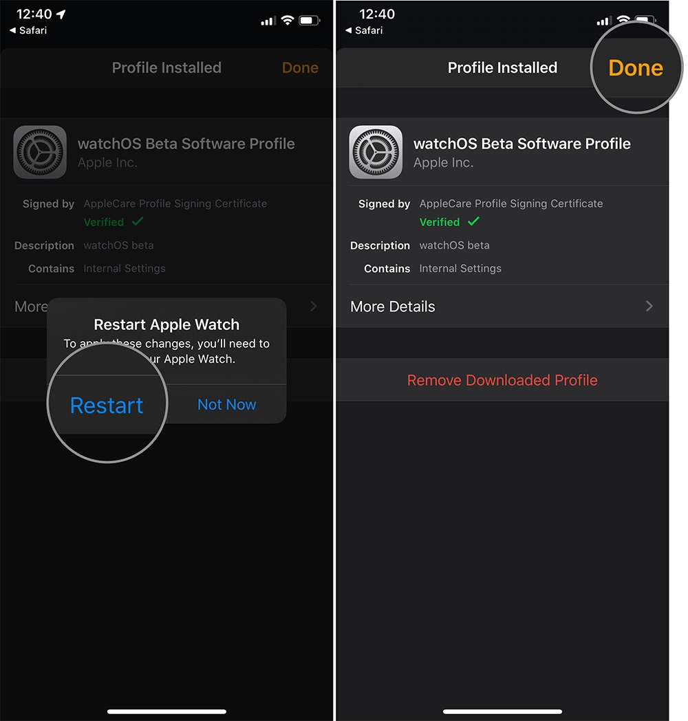 watchOs 6 beta 8