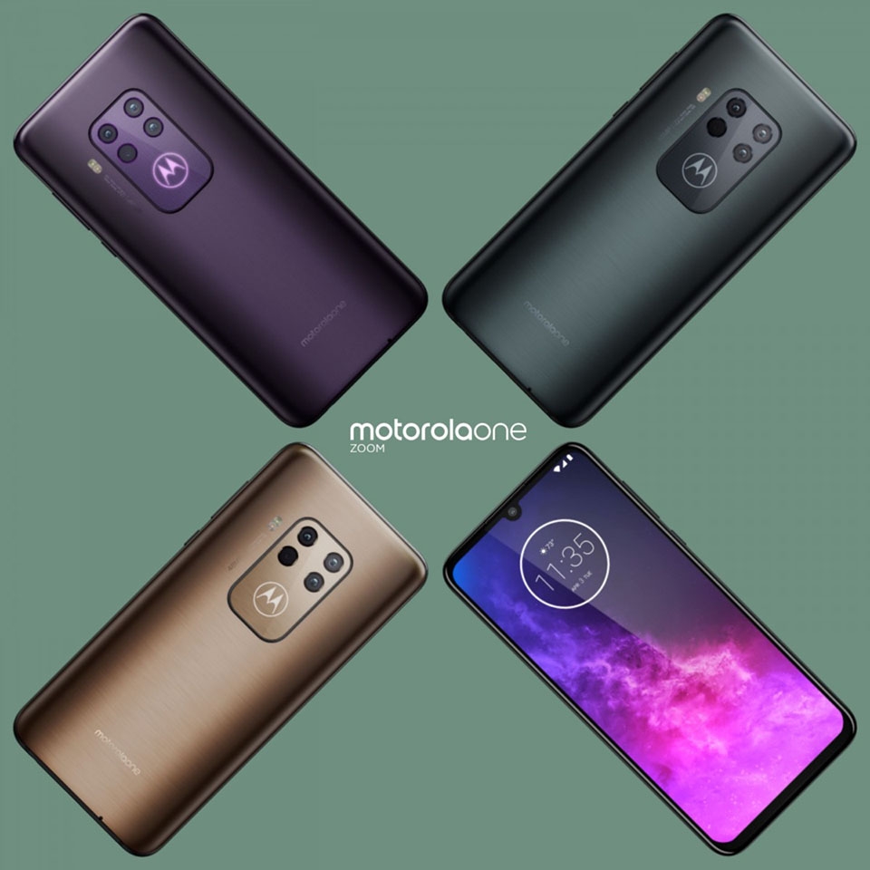Ảnh render Motorola One Zoom