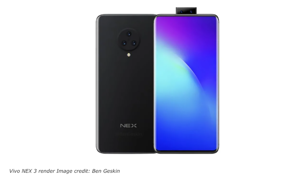 Ảnh render Vivo NEX 3 Ảnh render Vivo NEX 3