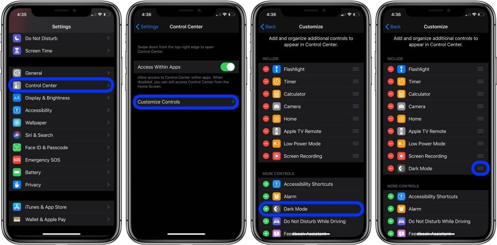 Cách bật Dark Mode iOS 13 02 Cách bật Dark Mode iOS 13 02