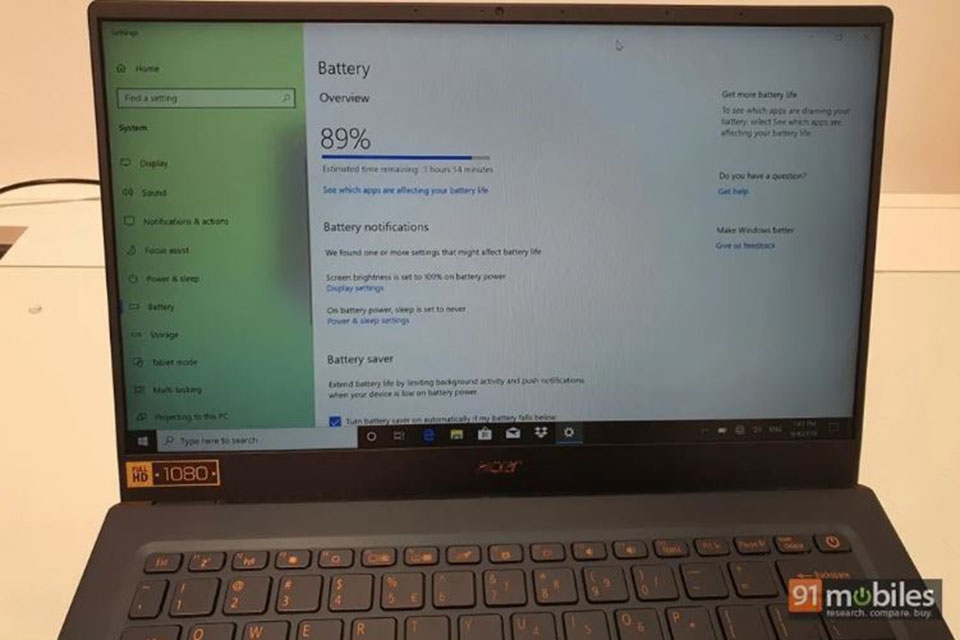 màn hình Acer Swift 5