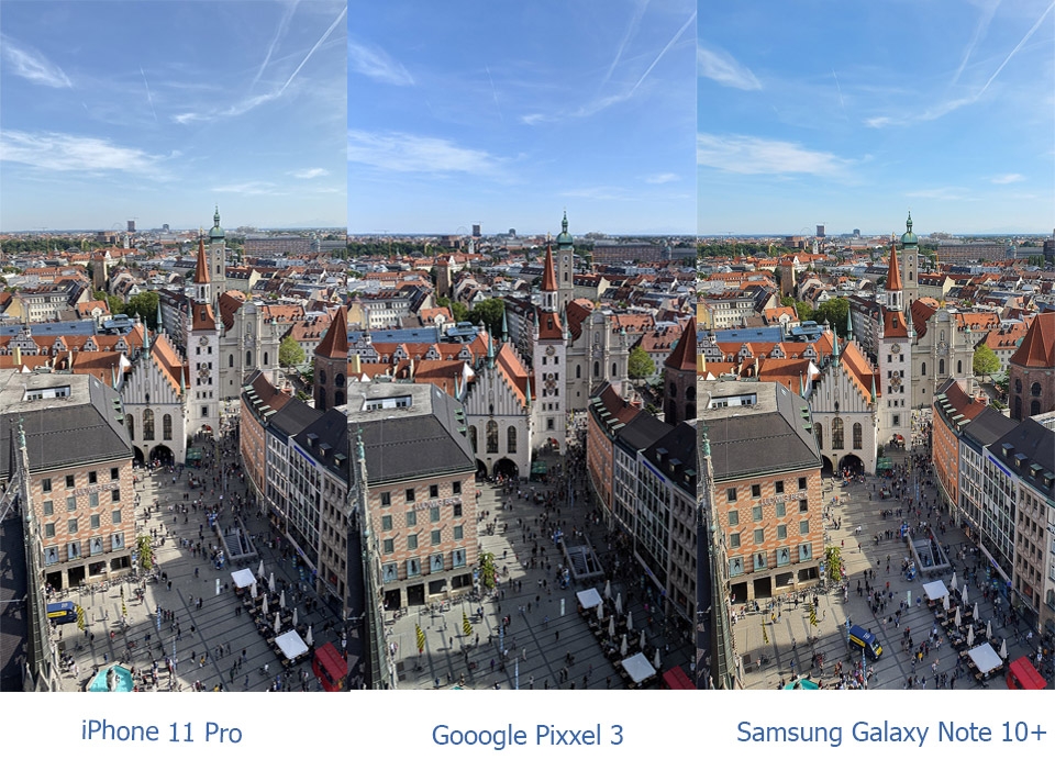 so sánh camera iphoen 11 pro với Galaxy Note 10+