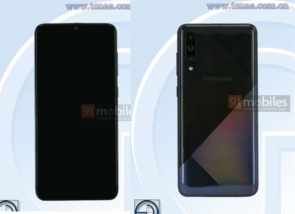 Galaxy A70s lộ ảnh trên TENAA