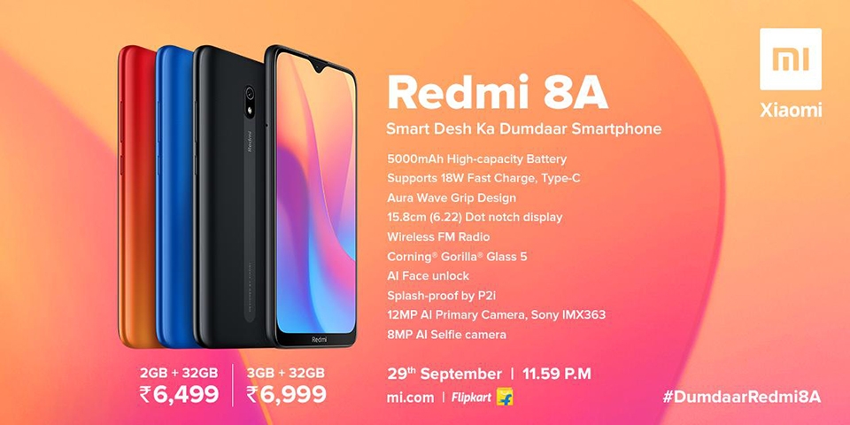 Redmi 8A chính thức ra mắt (ảnh 3) Redmi 8A chính thức ra mắt (ảnh 3)
