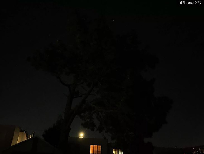 chụp đêm trên iPhone XS