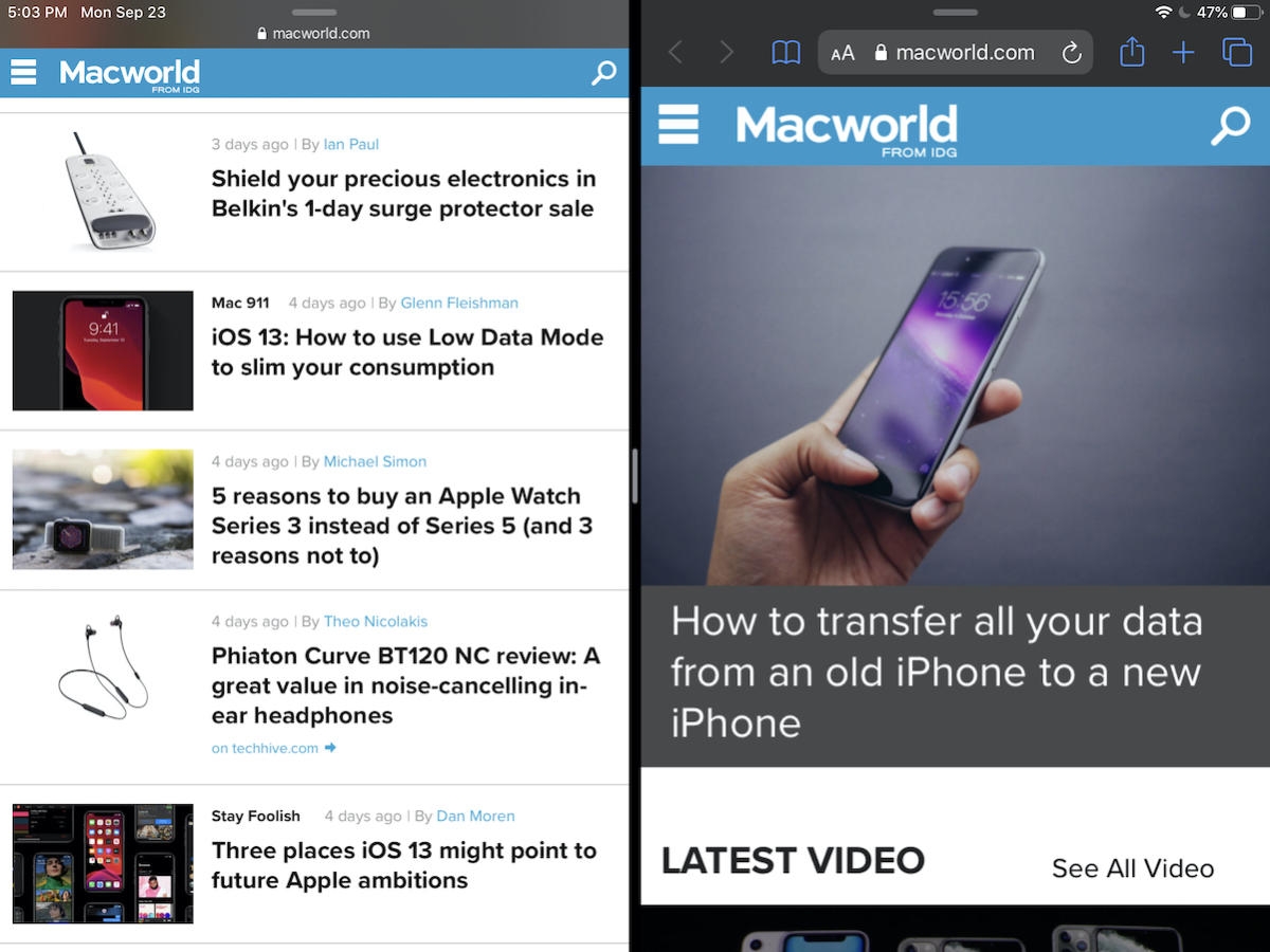 Mở hai của sổ từ một ứng dụng
