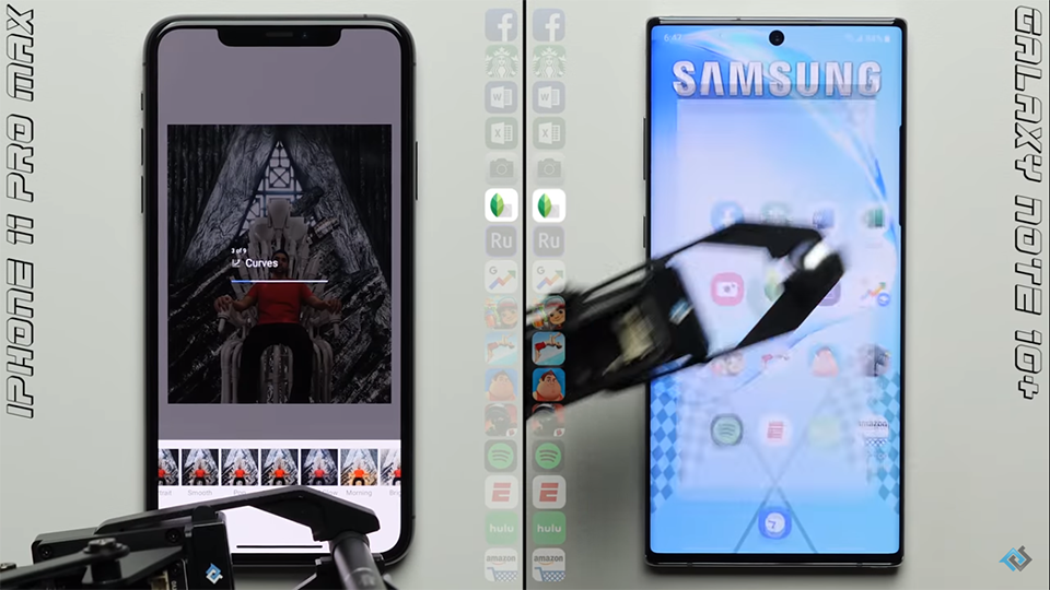 Đọ tốc độ iPhone 11 Pro Max và Galaxy Note 10+ (ảnh 1) Đọ tốc độ iPhone 11 Pro Max và Galaxy Note 10+ (ảnh 1)