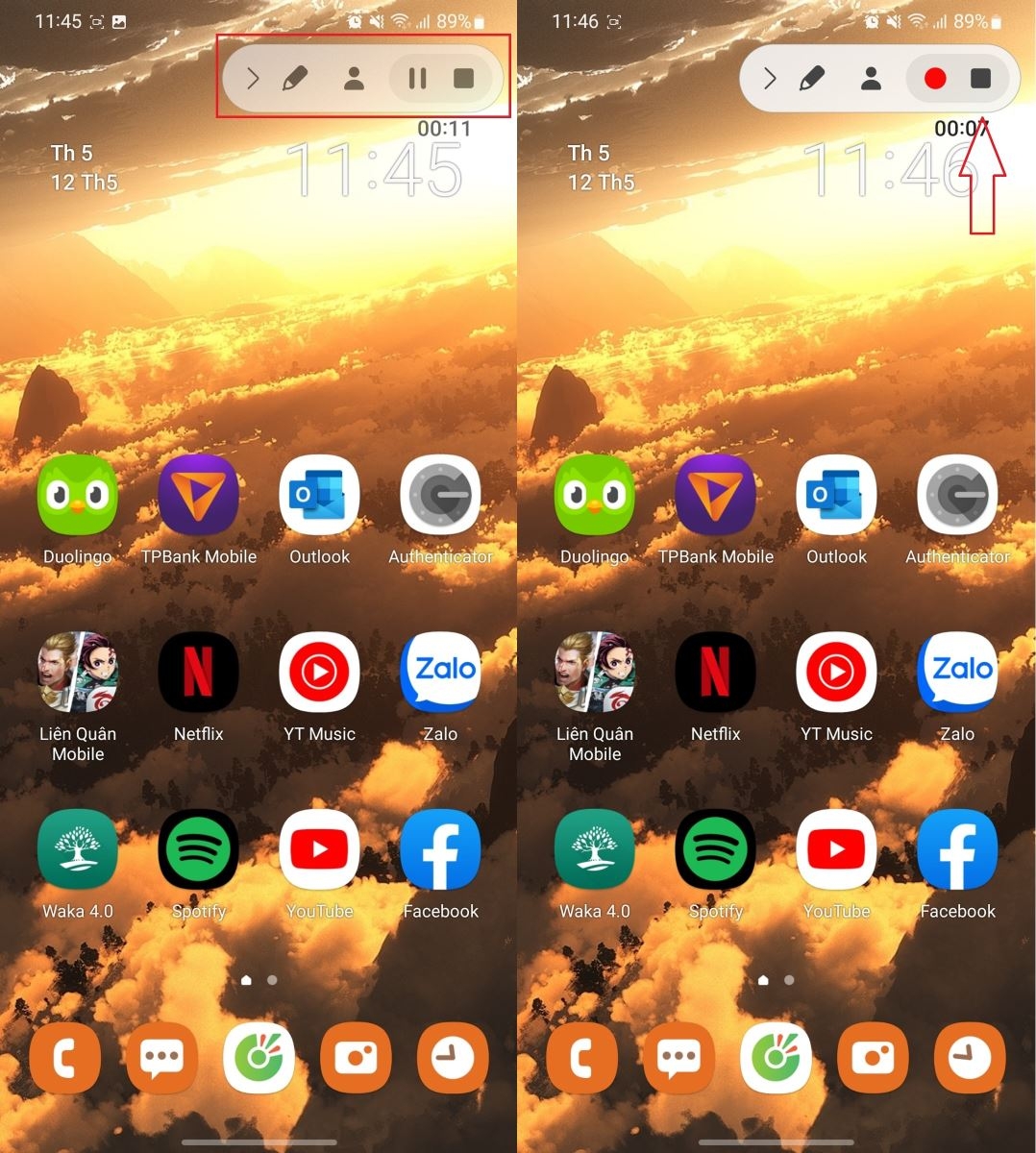 Hướng dẫn cách quay màn hình Samsung trực tiếp bằng phần mềm của máy 3