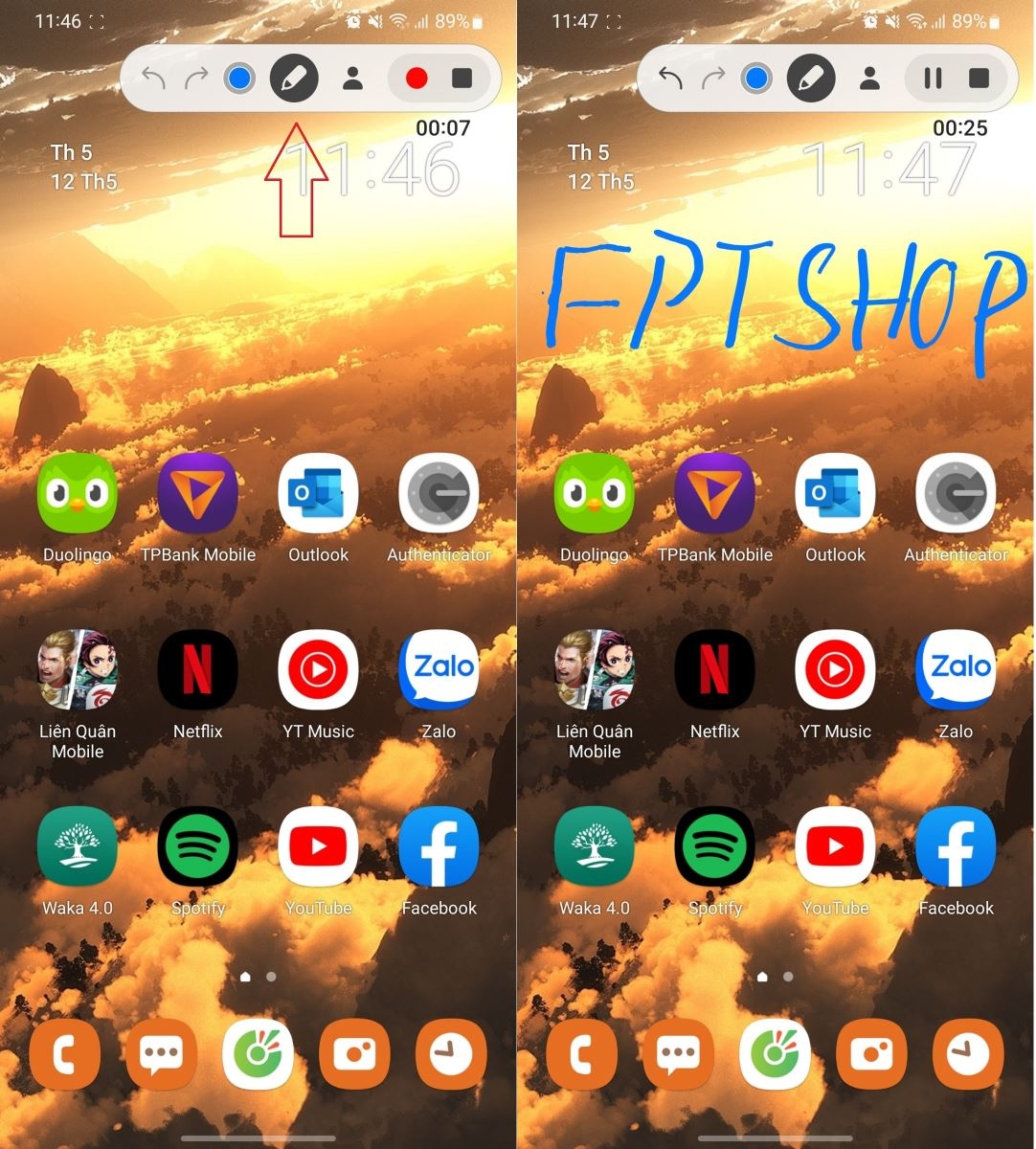 Hướng dẫn cách quay màn hình Samsung trực tiếp bằng phần mềm của máy 4