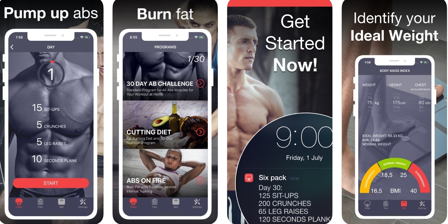 Tải về Six Pack Abs + Fat Burn Diet