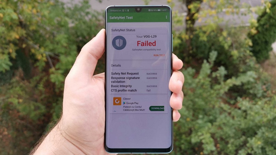 Một số máy Huawei P30 Pro đang bị lỗi SafetyNet