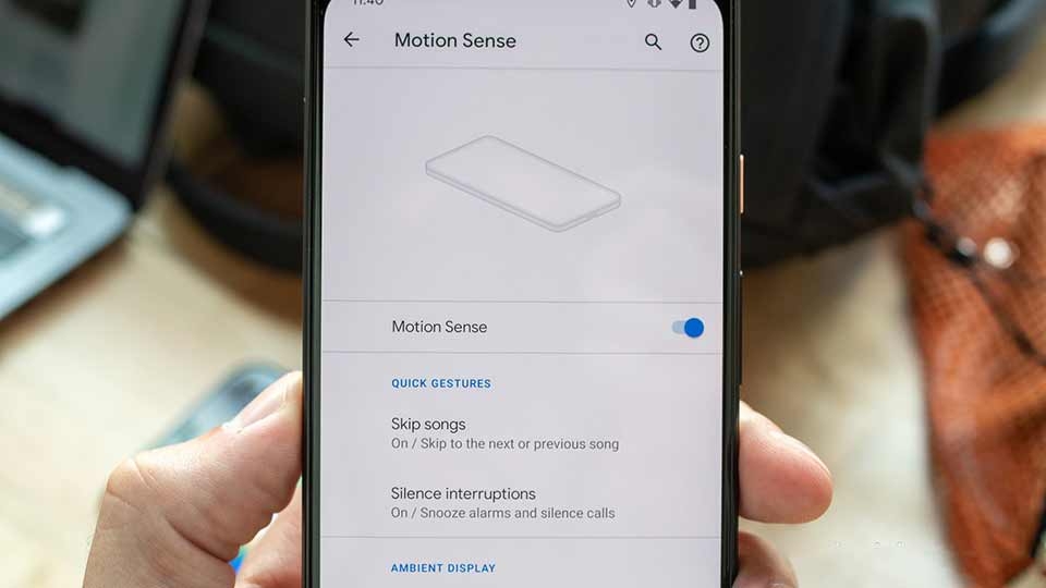 Motion Sense trên Pixel 4