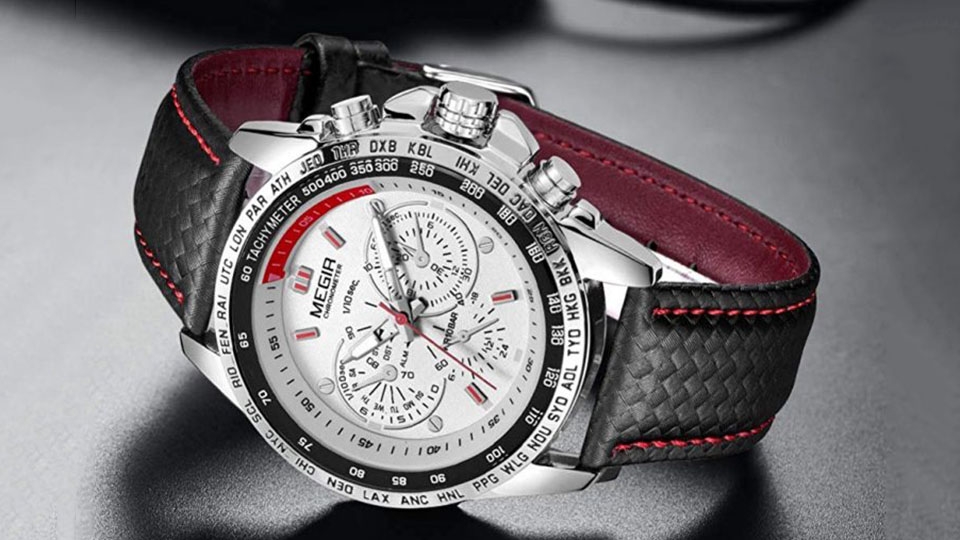 Megir Watch phiên bản dây da 1
