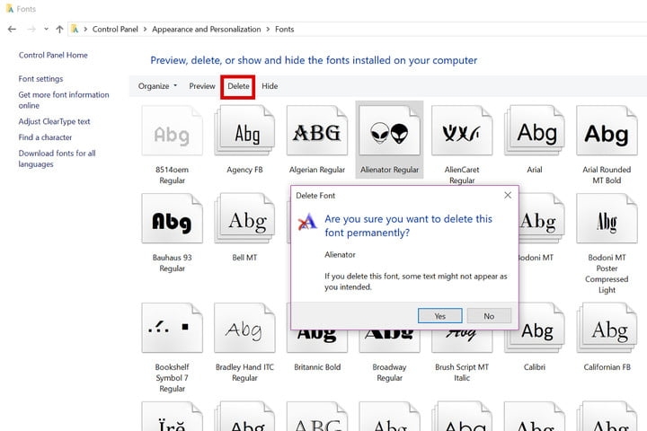 cai font trong windows