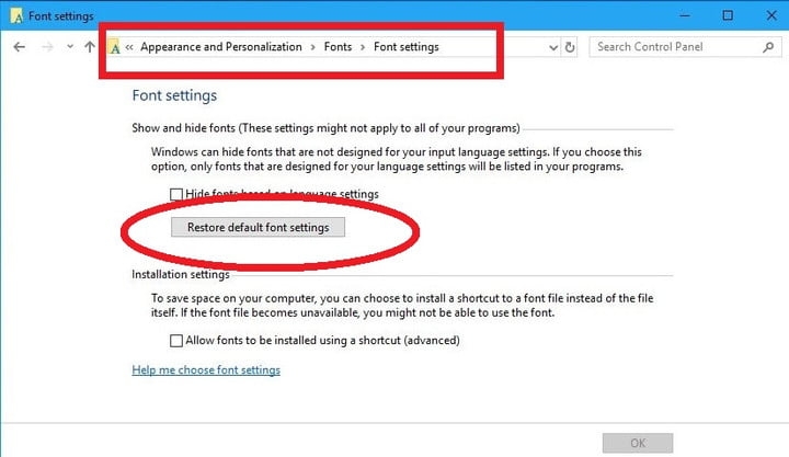 cai font trong windows