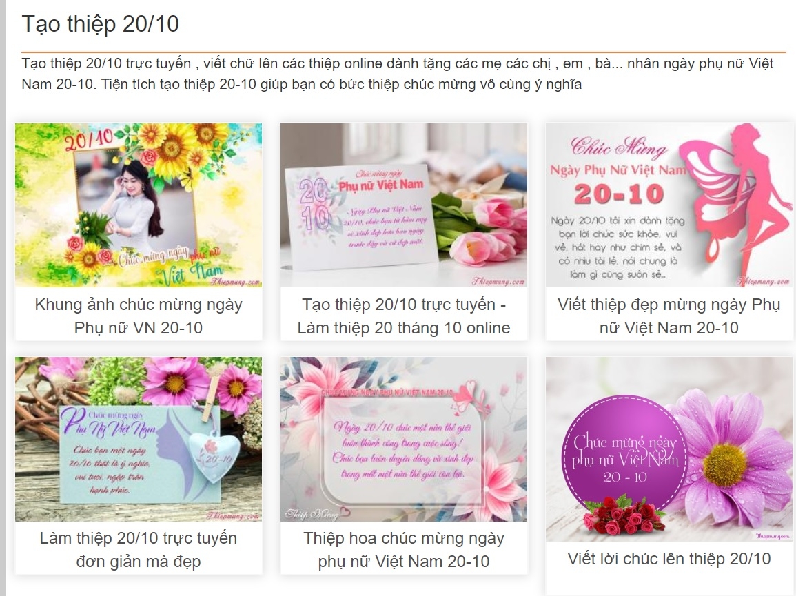 Tạo thiệp 20/10 Tạo thiệp 20/10