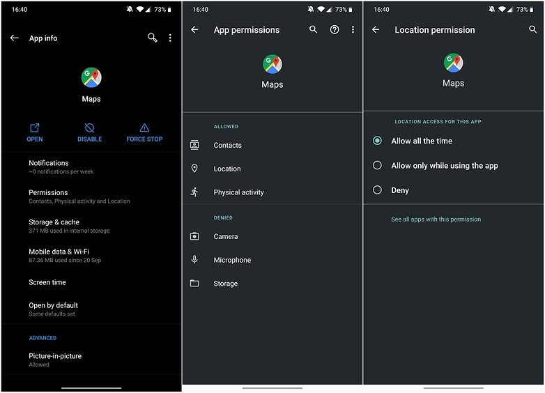 tinh nang android nen tat