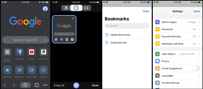 Chrome Dark mode Chrome Dark mode