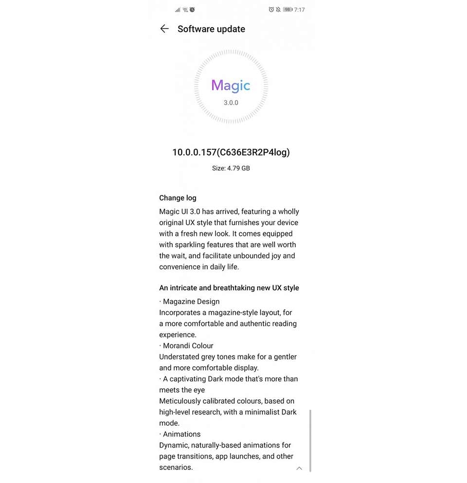 Honor View 20 với Magic UI 3.0