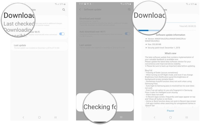 update android cho samsung galaxy