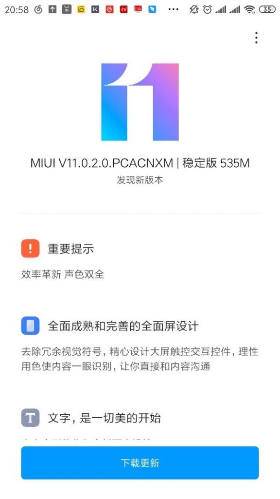 Xiaomi Mi 6 nhận cập nhật MIUI 11 beta