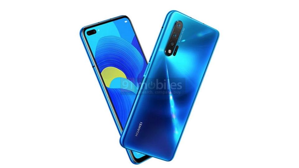 Ảnh render Huawei Nova 6 5G