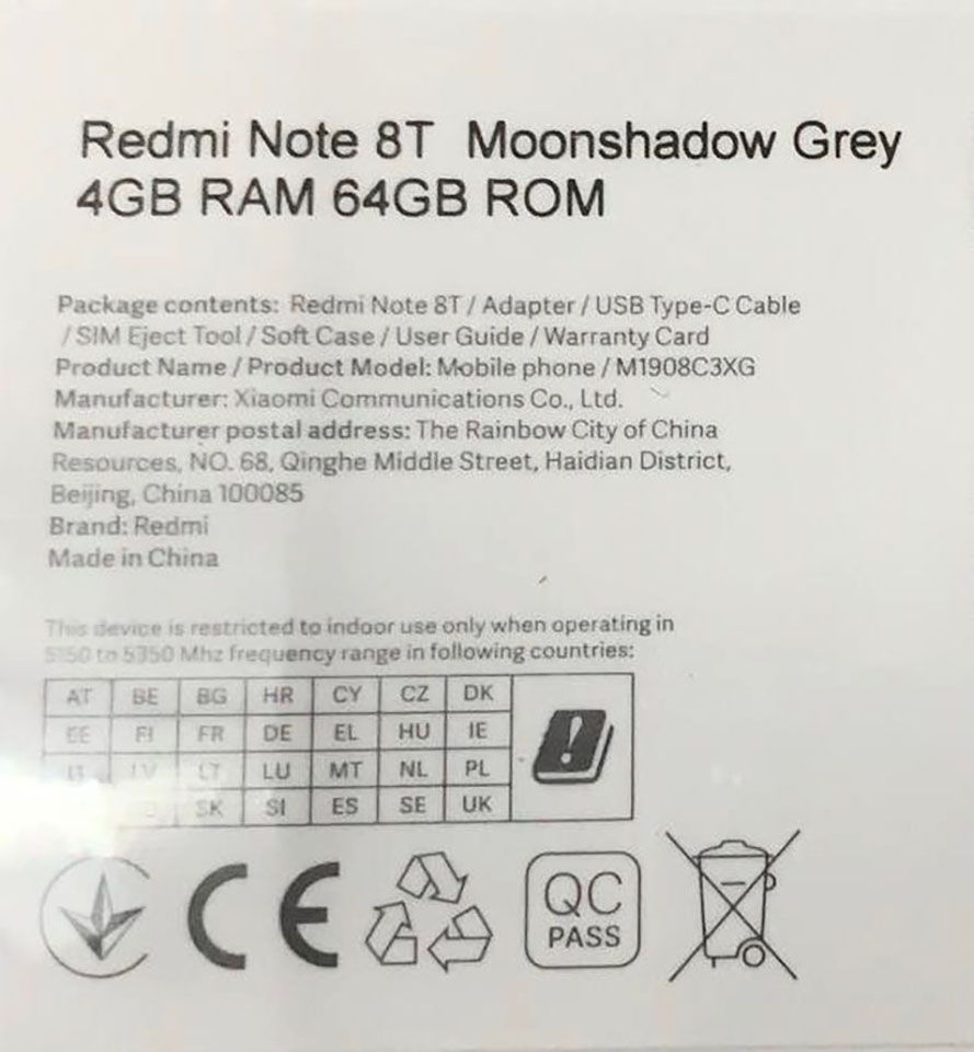 Ảnh mở hộp Redmi Note 8T (ảnh 2)